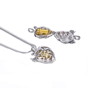 Eternity Keepsake Urn Necklace | White Gold Plated