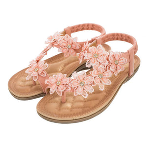 Floral Hippie Summer Styled Sandals | Various Colours + Sizes