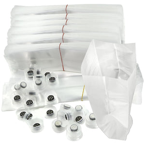 Polypropylene Mushroom Grow Bags | Autoclavable Cultivation Bags for Spawn & Substrate | Multiple Sizes & Pack Options