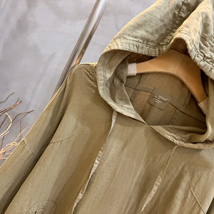 Women's Hooded Long Sleeved Cotton Top | Various Colours | Free Size