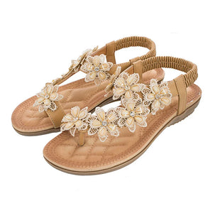 Floral Hippie Summer Styled Sandals | Various Colours + Sizes