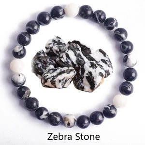 Genuine Natural Stone Bracelet Man Natural Flower Green Gemstone Beads Jewelry for Women Bohemia Style Elastic Bangle Wholesale