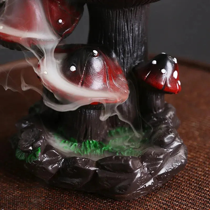 Magic Fairy Mushroom Waterfall Backflow Incense Burner