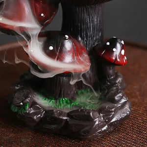Magic Fairy Mushroom Waterfall Backflow Incense Burner