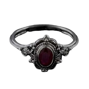 Thialand Bohemian Finger Ring | Purple + Red Options | Size 6-10