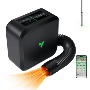 Smart Grow Tent Heater | 700W PTC | VPD Control + Sensor | 5 Heat Levels | App Control + Scheduling | Tip-Over & Overheat Protection