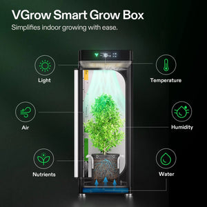 Smart Hydroponic Grow Box + DWC Growing Kit | Automated Indoor Smart Garden | App-Controlled
