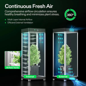 Smart Hydroponic Grow Box + DWC Growing Kit | Automated Indoor Smart Garden | App-Controlled