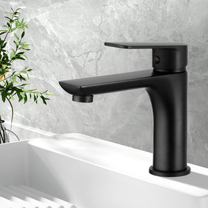 Bathroom Basin Mixer Tap | Brass Faucet | Vanity | Laundry Sink | Black