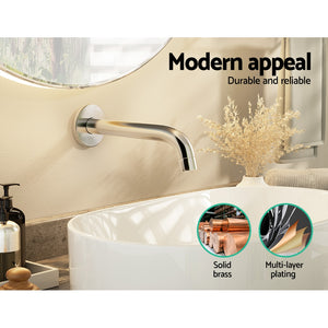 Bathroom Mixer Spout | Wall Bath Tap | Round | Shower | Bathtub | Chrome