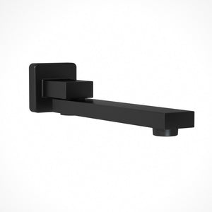 Cefito | Bathroom Mixer Spout | Wall Bath Tap | Square Swivel Bathtub | Black