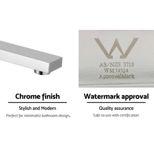 Cefito | Bathroom Mixer Spout | Wall Bath Tap | Square Swivel Bathtub | Chrome