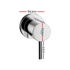 Basin Twin Tap | Wall Round | Brass Faucet | Shower Bathtub | Chrome