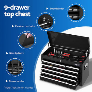Tool Chest Trolley | 12 Drawer Storage Cabinet | Rolling Toolbox
