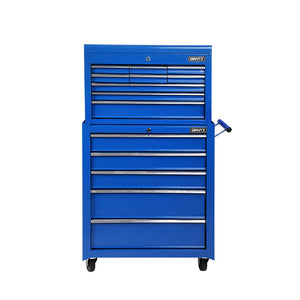 Tool Box Cabinet Chest | 14 Drawer | Mechanic Garage Storage Trolley | Blue