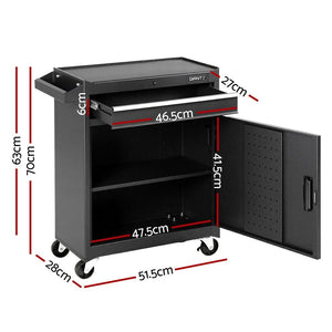 Rolling Tool Chest Cabinet | Workshop Garage Storage | Tools Organiser