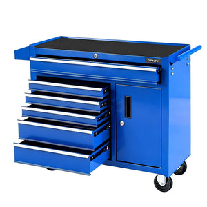 Tool Chest Trolley | 6 Drawer Rolling Cabinet | Wheels | Storage Organiser
