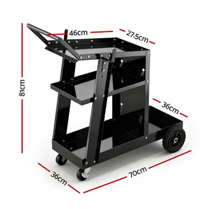 Welding Trolley Cart | MIG TIG ARC MMA | Plasma Cutter Storage Stand