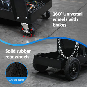 Welding Trolley Cart | MIG TIG ARC MMA | Plasma Cutter Storage Stand