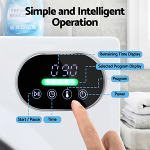 Tumble Dryer | 6kg Touch Screen Clothes Dryer with Stainless Steel Drum