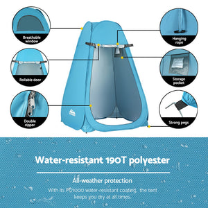Pop-Up Camping Shower & Toilet Tent | Outdoor Privacy Change Room
