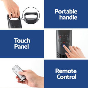 Tower Fan | Oscillating | 3 Speeds | Remote Control | 91cm