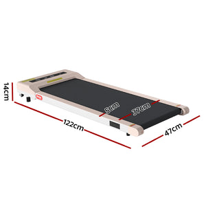 Everfit Treadmill Electric Walking Pad | Under Desk | Home Gym Fitness | 360mm | Pink