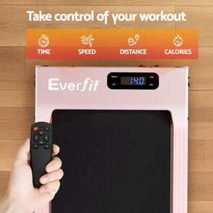 Walking Pad Treadmill | 3-In-1 Under Desk Treadmill with 12% Incline | Pink