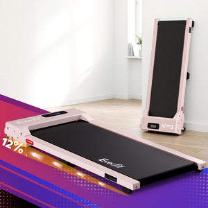 Walking Pad Treadmill | 3-In-1 Under Desk Treadmill with 12% Incline | Pink