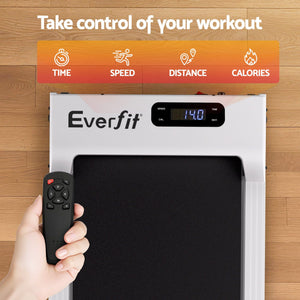 Walking Pad Treadmill | 3-In-1 Under Desk Treadmill with 12% Incline | White