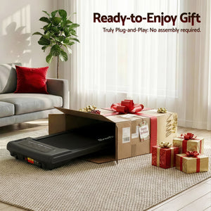 2-in-1 Walking Pad Treadmill | Foldable Under Desk | 38cm Belt | App Control | Home Gym