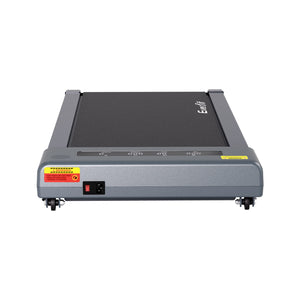 Treadmill Walking Pad 380mm | Electric Incline Under Desk Home Gym | Grey | Compact Fitness Equipment