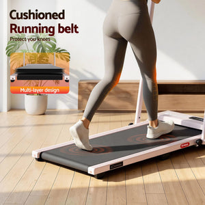 Walking Pad Treadmill | 3-In-1 Foldable Under Desk Treadmill | Pink