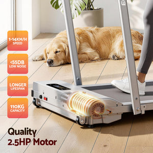 Walking Pad Treadmill | 3-In-1 Foldable Under Desk Treadmill | Silver