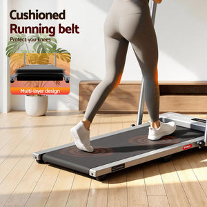 Walking Pad Treadmill | 3-In-1 Foldable Under Desk Treadmill | Silver
