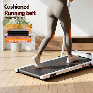 Walking Pad Treadmill | 3-In-1 Foldable Under Desk Treadmill | White