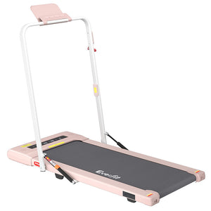 Everfit Treadmill Electric Walking Pad | Under Desk | Home Gym Fitness | 400mm | Pink