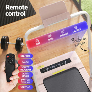 Everfit Treadmill Electric Walking Pad | Under Desk | Home Gym Fitness | 400mm | Pink