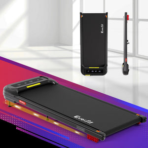Treadmill Walking Pad | Electric Incline Under Desk Home Gym Treadmill | Black | Compact Fitness Equipment