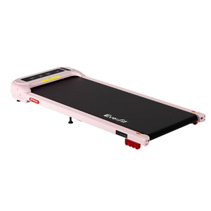 Treadmill Walking Pad | Electric Incline Under Desk Home Gym Treadmill | Pink | Compact Fitness Equipment
