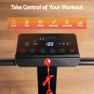 2-in-1 Walking Pad Treadmill | Foldable Home Gym | 40cm Belt | 12 Programs | App Control