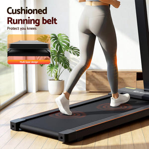 2-in-1 Walking Pad Treadmill | Foldable Home Gym | 40cm Belt | 12 Programs | App Control