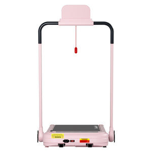 Treadmill Walking Pad | Electric Incline Foldable Home Gym Treadmill | Pink | Compact Fitness Equipment