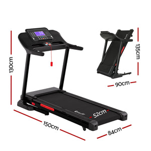 Everfit Treadmill Electric | Auto Incline | Home Gym Fitness Exercise Machine | 520mm