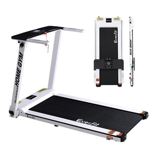 Everfit Treadmill Electric | Home Gym Fitness Exercise | Fully Foldable | 420mm | White