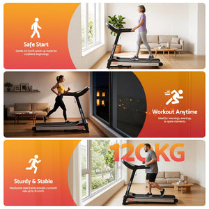 Everfit Treadmill Electric | Auto Incline | Home Gym Fitness Exercise Machine | 450mm
