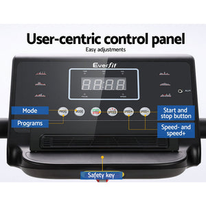 Everfit Treadmill Electric | Home Gym Fitness Exercise Machine | Foldable | 370mm