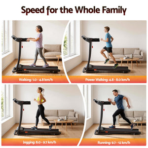 Everfit Treadmill Electric | Home Gym Fitness Exercise Machine | Incline | 400mm
