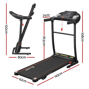 Everfit Treadmill Electric | Home Gym Fitness Exercise Equipment | Incline | 400mm