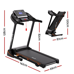 Everfit Electric Treadmill | Home Gym Fitness Machine | Hydraulic 420mm